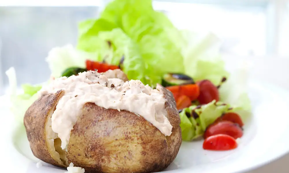 Uuniperunat, lohitäyte